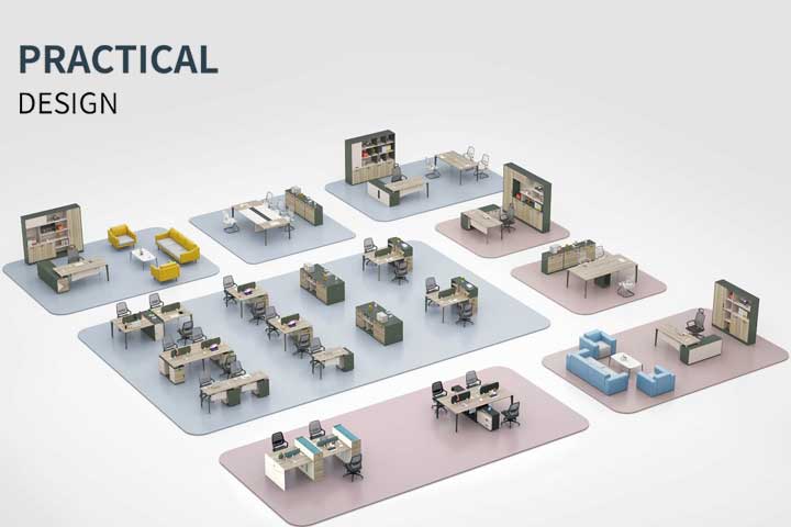 商務空間家具,寫字樓現代簡約辦公家具